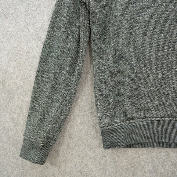 Jared Lang Sweater Mens Large Gray Pullover Knit Crew Neck Elbow Patches - Picture 5 of 13